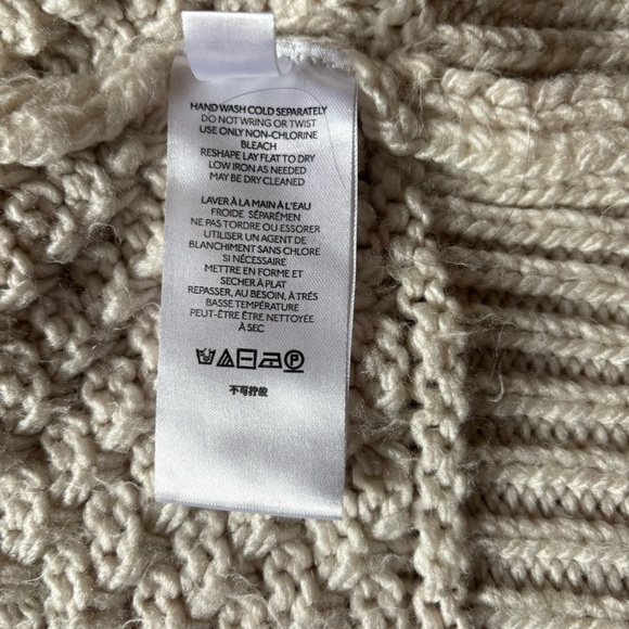 By Anthropologie Oversized Long Chunky Knit Cardigan Duster S - Picture 5 of 8